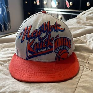 Knicks White SnapBack hat